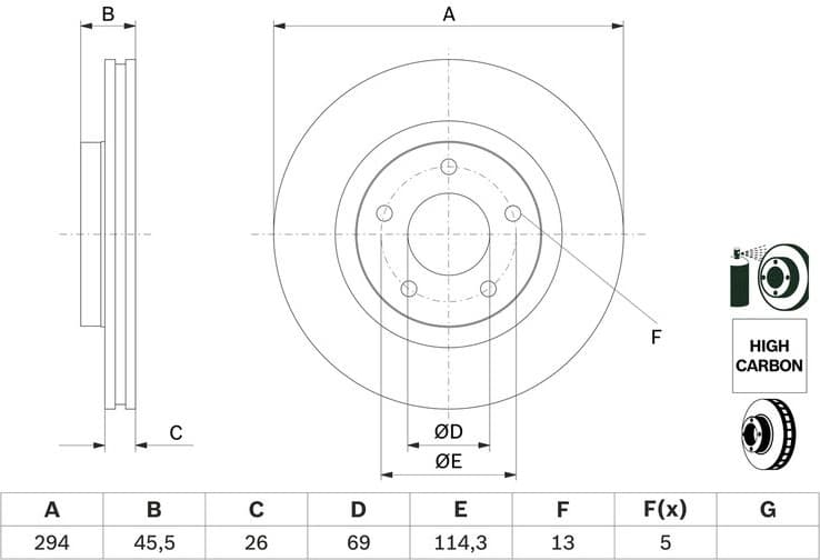 Brake Disc 0986479745 - image 2