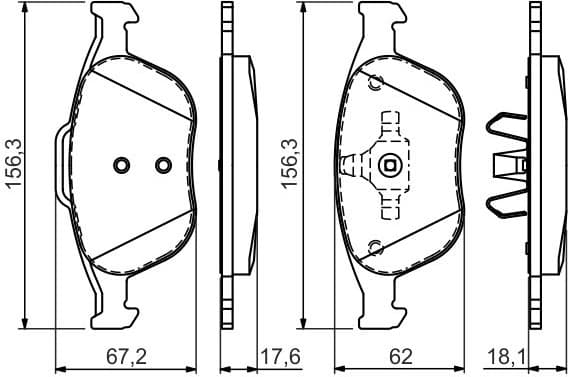 Brake Pad Set, disc brake 0986424701 - image 8
