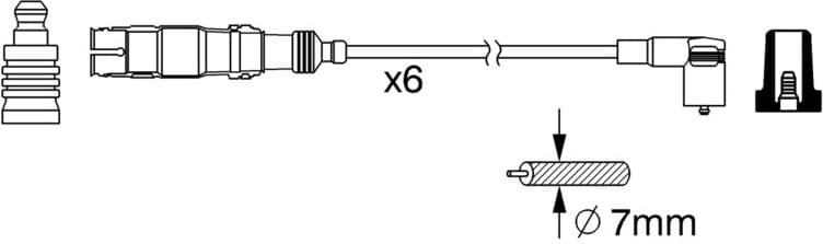 Ignition Cable Kit 0986356384 - image 10