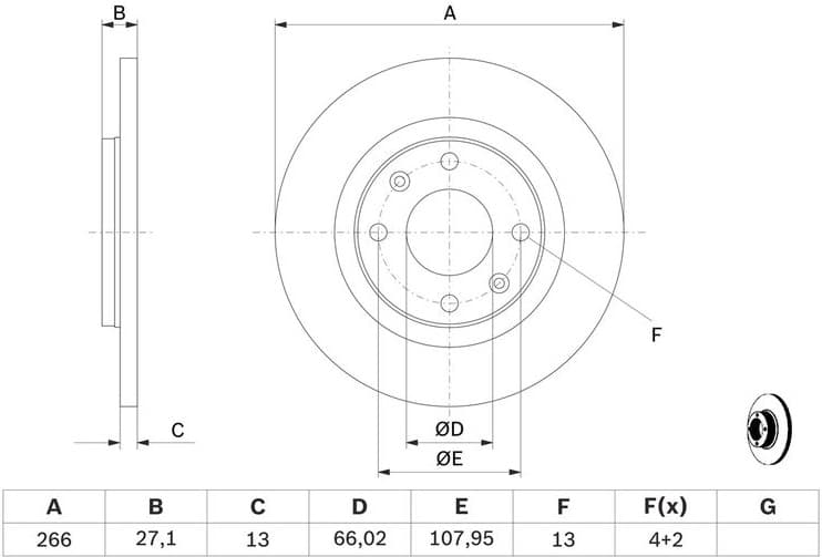 Brake Disc 0986479B51 - image 6