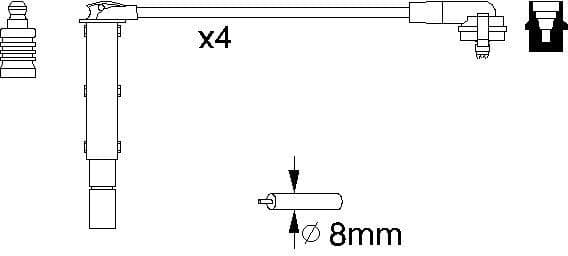 Ignition Cable Kit 0986357090 - image 10