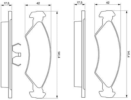 Brake Pad Set, disc brake 0986468570 - image 6