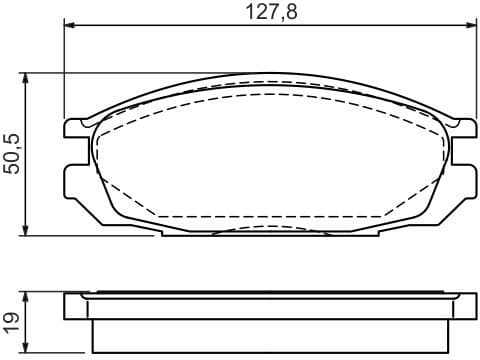 Brake Pad Set, disc brake 0986461133 - image 6