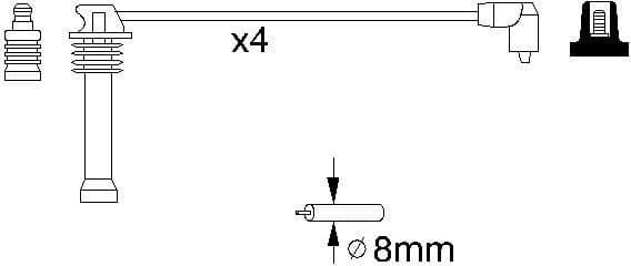 Ignition Cable Kit 0986357141 - image 10
