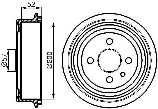Brake Drum 0986477018 - image 2
