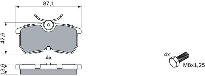Brake Pad Set, disc brake 0986494011 - image 8