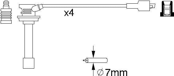 Ignition Cable Kit 0986356810 - image 10