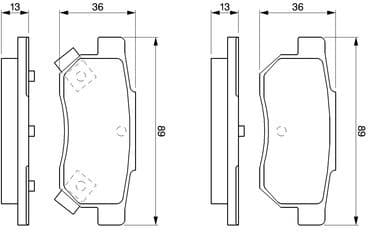 Brake Pad Set, disc brake 0986461131 - image 12