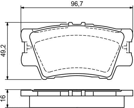 Brake Pad Set, disc brake 0986494154 - image 11