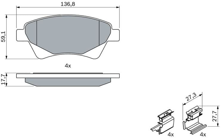 Brake Pad Set, disc brake 0986424785 - image 12