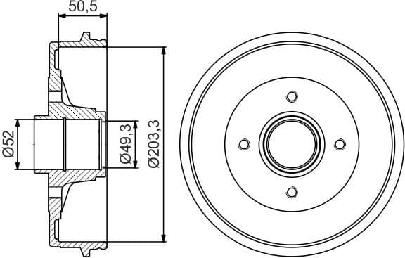 Brake Drum 0986477210 - image 2