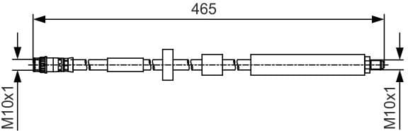 Brake Hose 1 987 481 509 - image 6