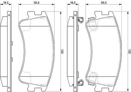 Brake Pad Set, disc brake 0986494079 - image 8