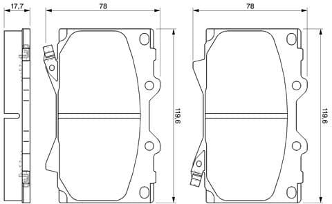 Brake Pad Set, disc brake 0986424640 - image 8