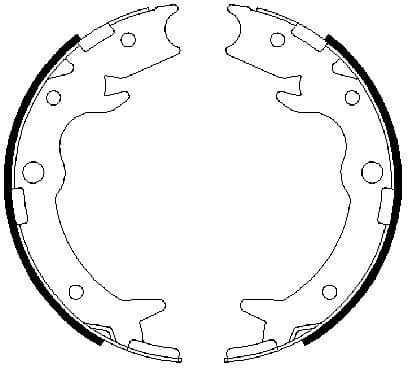 Brake Shoe Set, parking brake 0986487686 - image 7