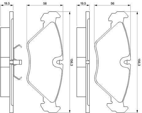 Brake Pad Set, disc brake 0986461766 - image 6