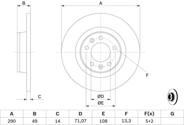 Brake Disc 0986479379 - image 10