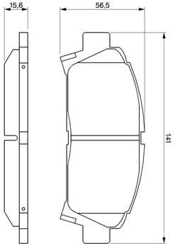 Brake Pad Set, disc brake 0986424799 - image 11