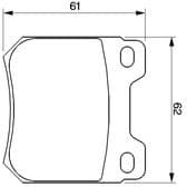 Brake Pad Set, disc brake 0986424754 - image 6