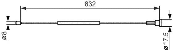 Cable Pull, parking brake 1987477661 - image 3