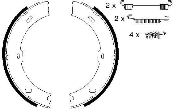 Brake Shoe Set, parking brake 0986487720 - image 8