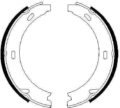 Brake Shoe Set, parking brake 0986487344 - image 7