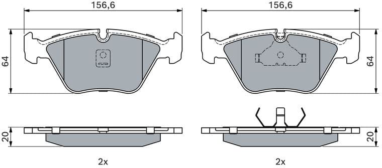 Brake Pad Set, disc brake 0986490640 - image 12