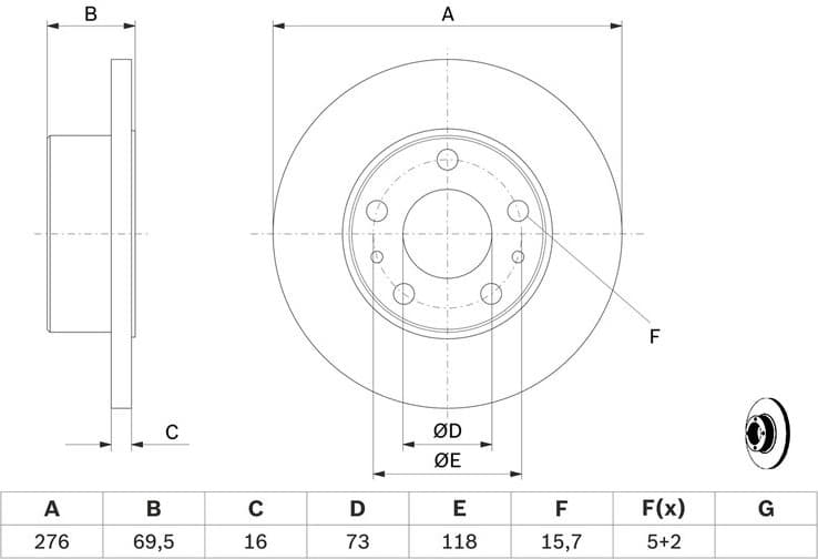 Brake Disc 0986479163 - image 10