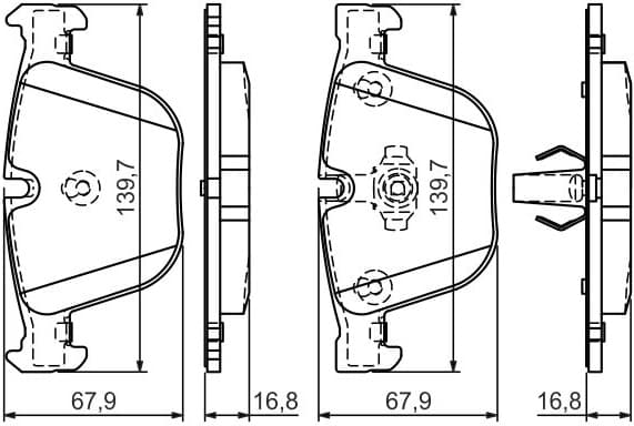 Brake Pad Set, disc brake 0986494294 - image 14