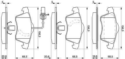 Brake Pad Set, disc brake 0986424537 - image 14