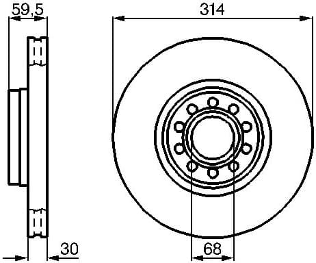 Brake Disc 0986478617 - image 2
