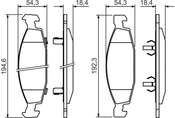 Brake Pad Set, disc brake 0986424666 - image 10