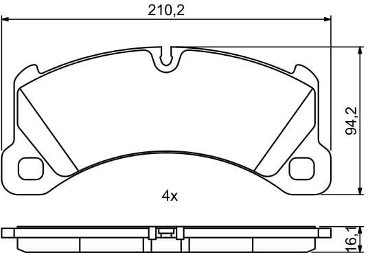 Brake Pad Set, disc brake 0986494757 - image 8