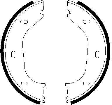 Brake Shoe Set, parking brake 0986487202 - image 7