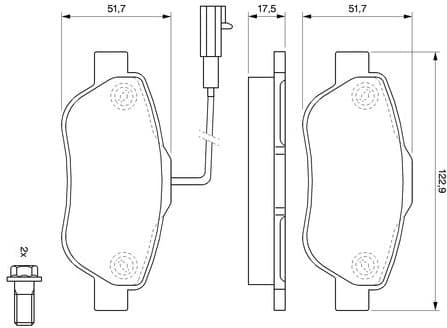 Brake Pad Set, disc brake 0986494114 - image 12