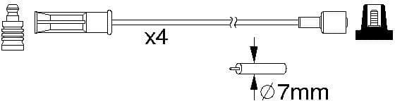 Ignition Cable Kit 0986357184 - image 10