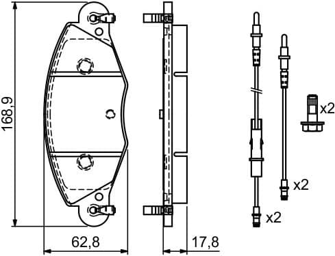 Brake Pad Set, disc brake 0986424581 - image 14