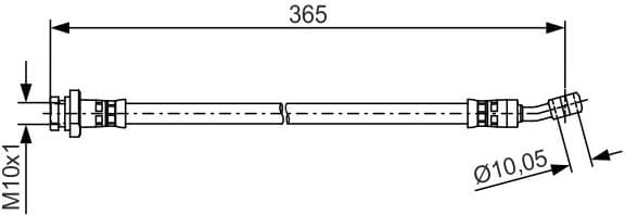 Brake Hose 1 987 481 499 - image 2