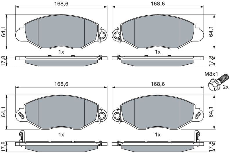 Brake Pad Set, disc brake 0986494037 - image 10