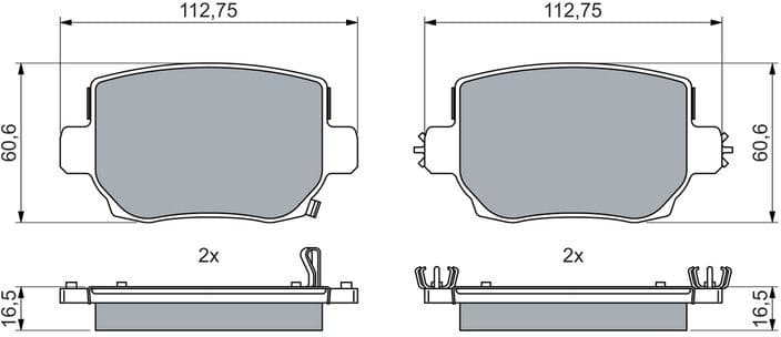 Brake Pad Set, disc brake 0 986 460 087 - image 10