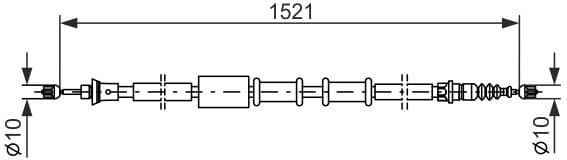 Cable Pull, parking brake 1987482109 - image 2