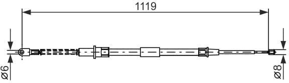 Cable Pull, parking brake 1 987 477 683 - image 6