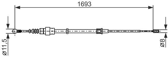 Cable Pull, parking brake 1987477698 - image 9
