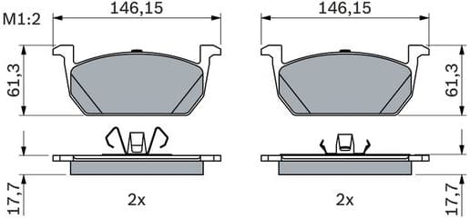 Brake Pad Set, disc brake 0 986 424 846 - image 8