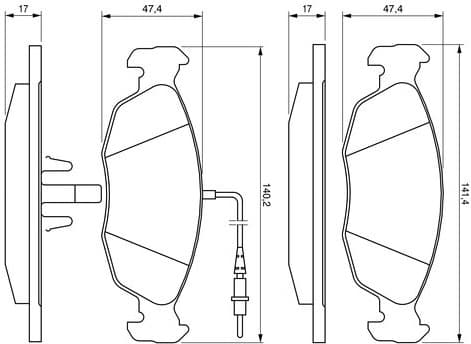 Brake Pad Set, disc brake 0986461764 - image 12