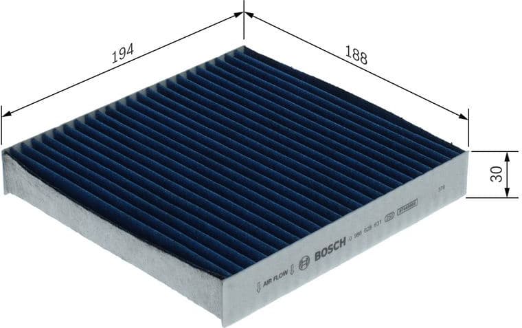 Filter, cabin air FILTER+pro 0 986 628 631 - image 5