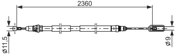 Cable Pull, parking brake 1 987 477 714 - image 6
