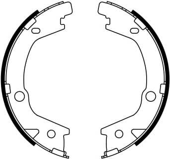 Brake Shoe Set, parking brake 0986487770 - image 6