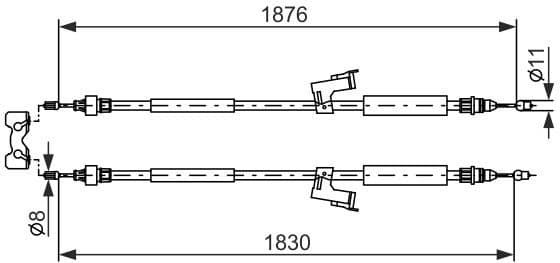 Cable Pull, parking brake 1 987 477 202 - image 6