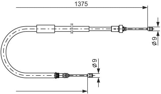 Cable Pull, parking brake 1 987 477 967 - image 6